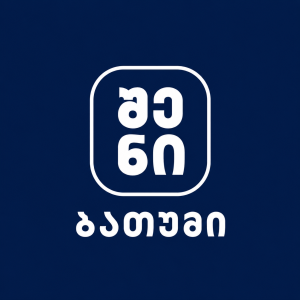 Batumi 60 logo: white rounded-square emblem containing the stylized number 60 on a dark blue gradient background, with Georgian text 'ბათუმი' below.