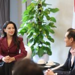 მინისტრის ვიზიტი გიმნაზიაში - გივი მიქანაძე და ზურაბ პატარაძე