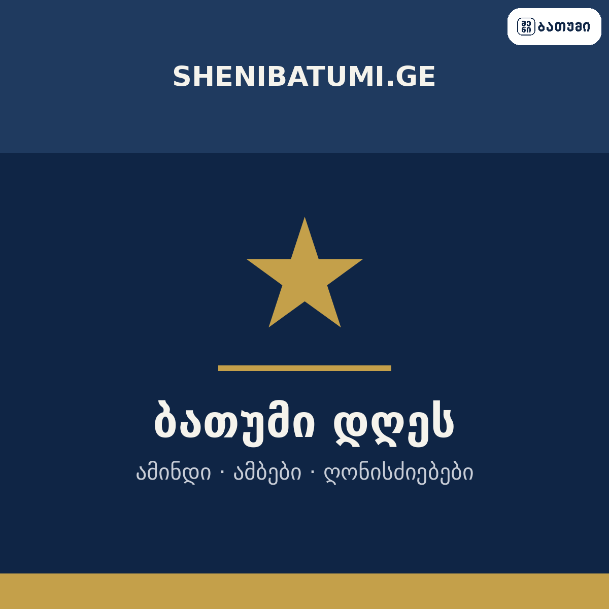ბათუმის დელისთვის ბრენდირებული ლოგო