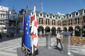 ღონისძიების მოედანი ბათუმში პიაცის მოედანი — After the speech of president, Batumi | შენი ბათუმი | შენი ბათუმი
