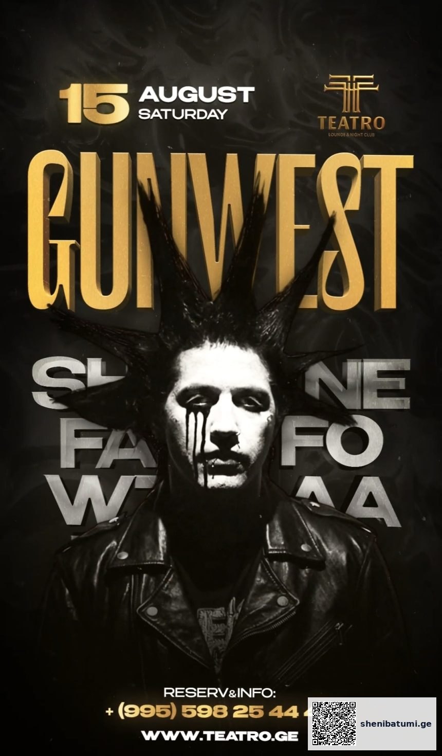 Gunwest Gunwest Live ბათუმში — ენერგია Teatro-ს სცენაზე | შენი ბათუმი
