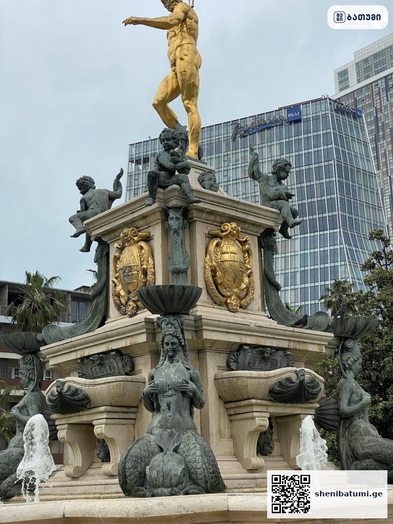 Neptune Fountain ბათუმში — ღირსშესანიშნაობა, მისამართი, ფასები | შენი ბათუმი